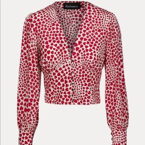 Perfect Realisation Par Kaia Spring Summer Top Button Up 100% silk